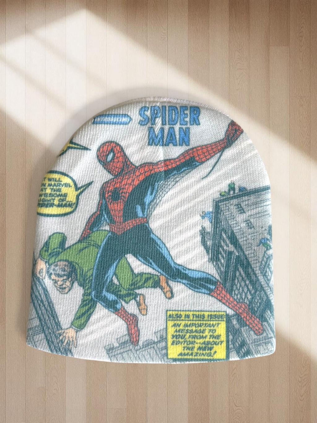 Spider-Man Comic Beanie